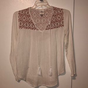 Boho knox rose crepe top